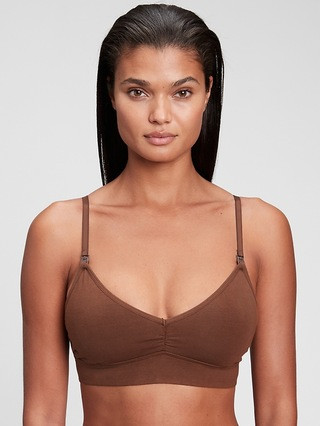 Maternity Stretch Cotton Nursing Bralette | Gap (US)