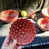 Ceramic Red Bowl, Candle Holder, Christmas Decor, Fruit Unique Handmade, Wedding Gift, Modern Home Valentine Gift | Etsy (US)