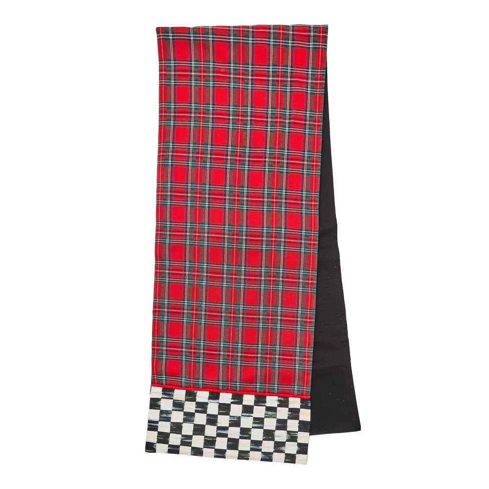 Red Tartan Check Table Runner | MacKenzie-Childs