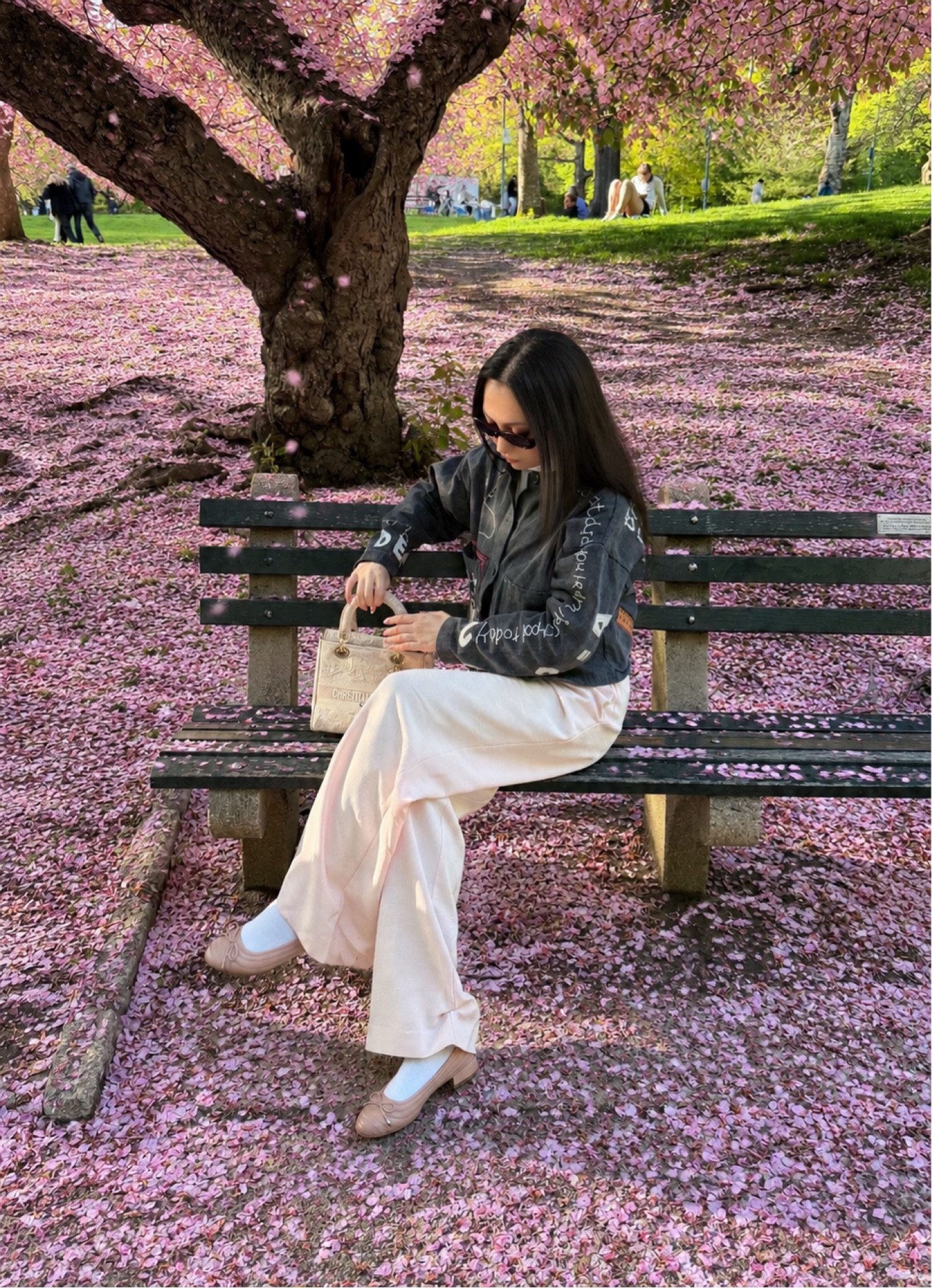 Ballet flats : aicibertucci through Amazon 

stella nova chalkboard jacket
Bag : Dior 
