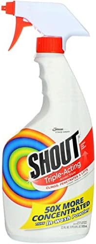 Shout Laundry Stain Remover Trigger Spray, 22 Fl Oz, pack of 2 | Amazon (US)