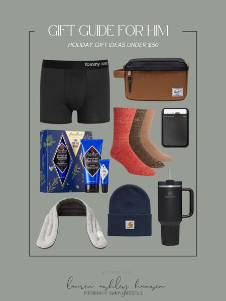A holiday gift guide for men under $50! Whether a husband, father, father in law, brother, or friend these gifts are on the more affordable side and perfect for any guy! 

#LTKfindsunder50 #LTKGiftGuide #LTKmens