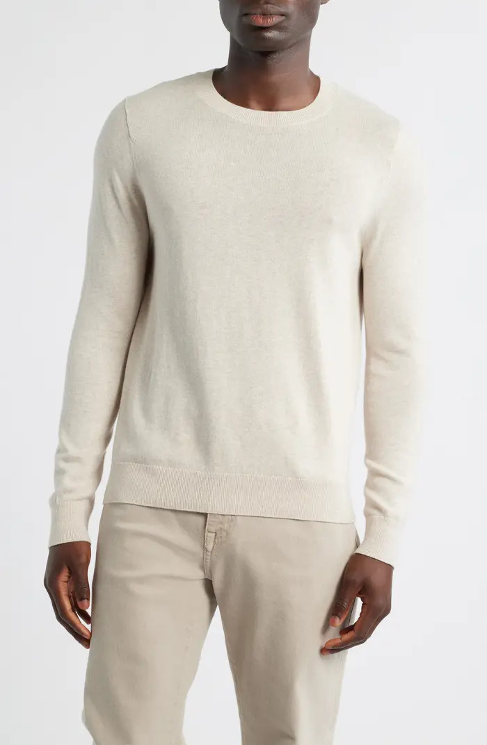 Crewneck Cotton & Cashmere Sweater | Nordstrom