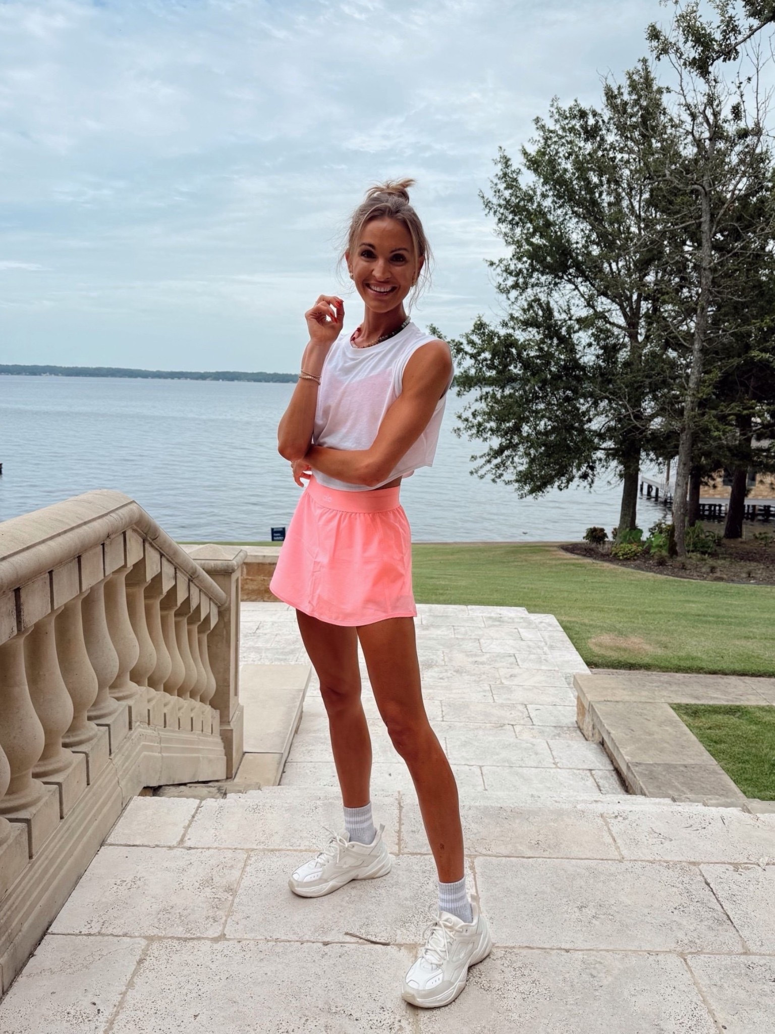 One of my favorite tennis skirts 🙌🏼 come in so many colors and has such a flattering fit! A must for daily mom life 💗

#LTKmomlife #LTKootd