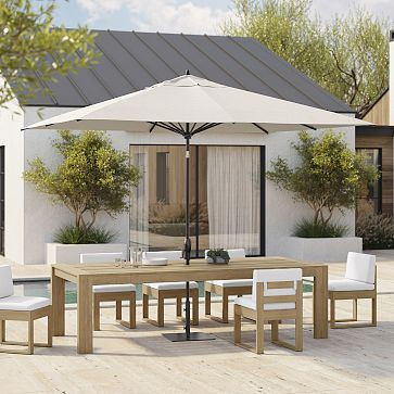 Rectangular Outdoor Umbrella (8' x 10') | West Elm (US)