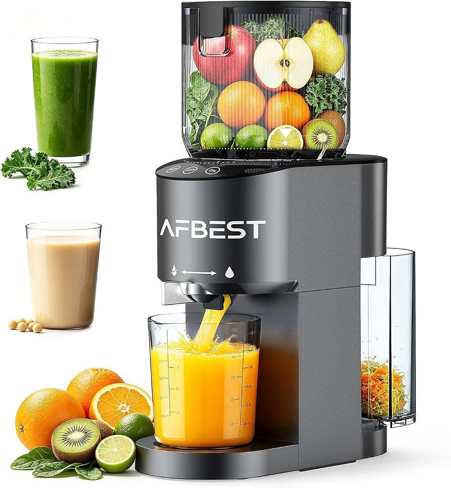 Juicer Machines with 5.8" Large Chute, 3-in-1 Cold Press Juicer for Whole Vegetables Fruits Makin... | Amazon (US)