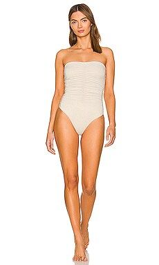 PQ Ruched One Piece in Eternal from Revolve.com | Revolve Clothing (Global)