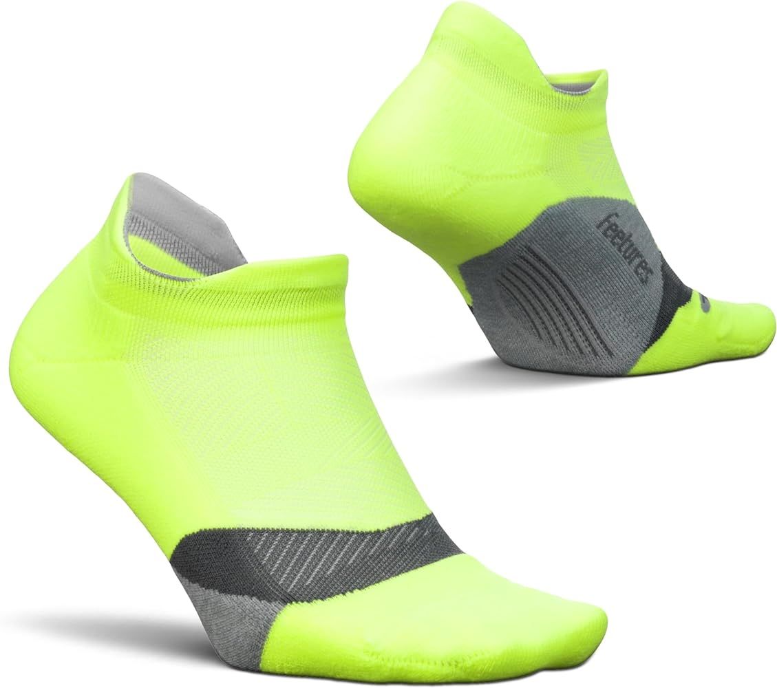 Feetures Elite Light Cushion No Show Tab Ankle Socks - Sport Sock with Targeted Compression - (1 ... | Amazon (US)