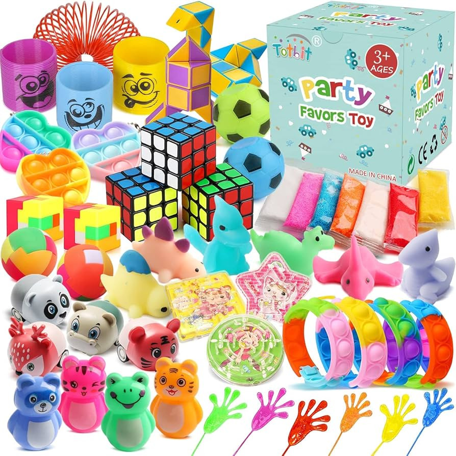 53 Pcs Party Favors for Kids Boys Girls 4-8 8-12 3-5, Fidget Pack Treasure Box Toys for Classroom... | Amazon (US)