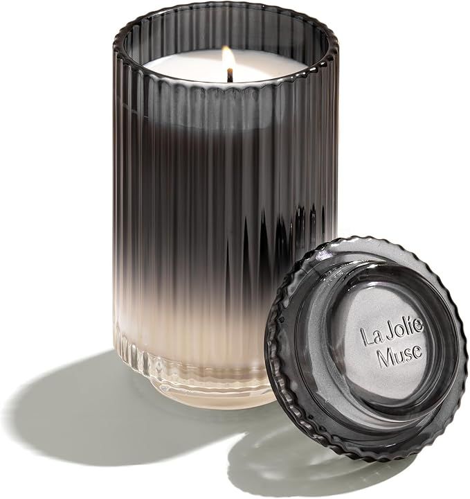 LA JOLIE MUSE Dark Berries & Bergamot Scented Candle, Large Glass Jar Candles for Home Scented, N... | Amazon (US)