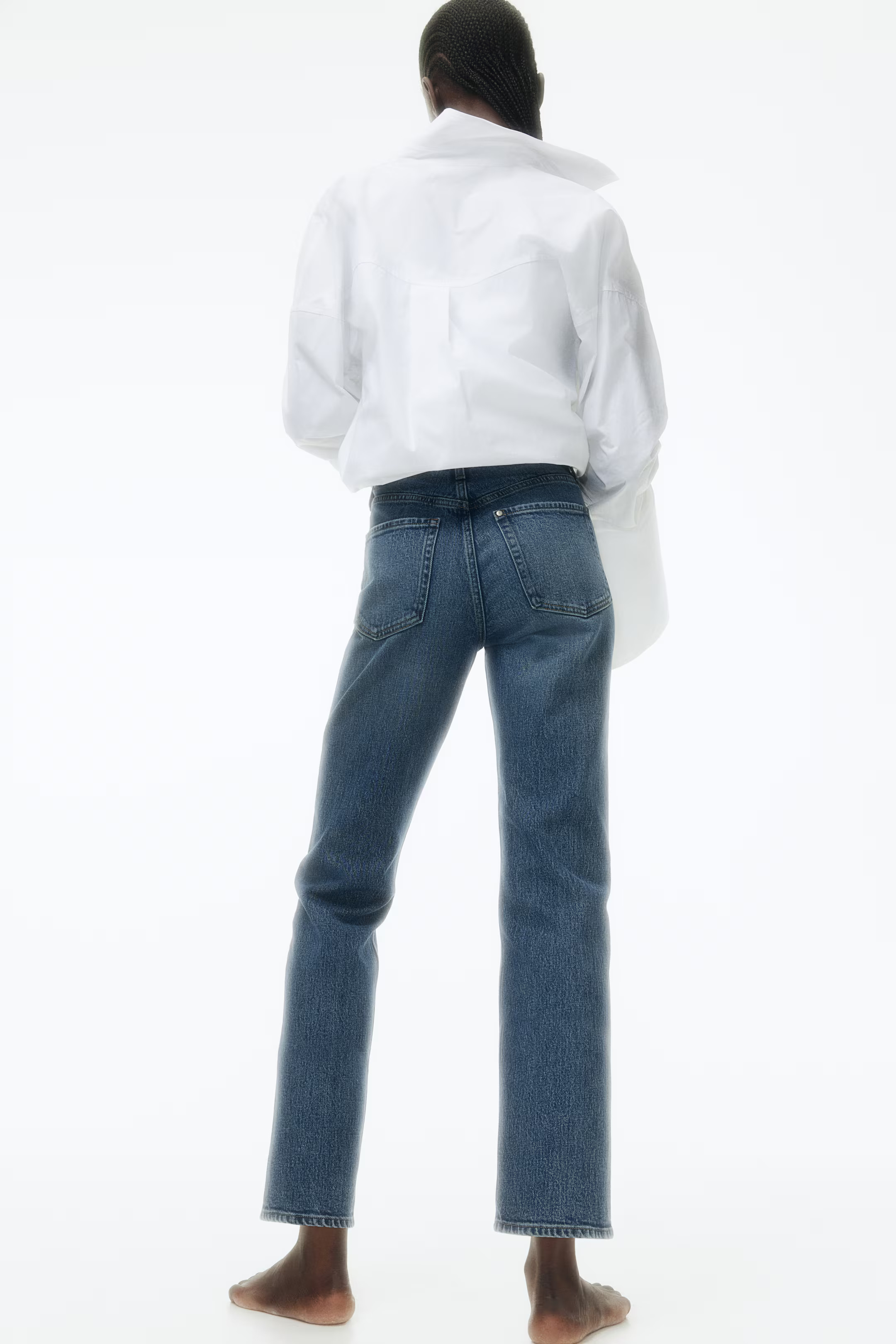Slim Straight High Ankle Jeans | H&M (US + CA)