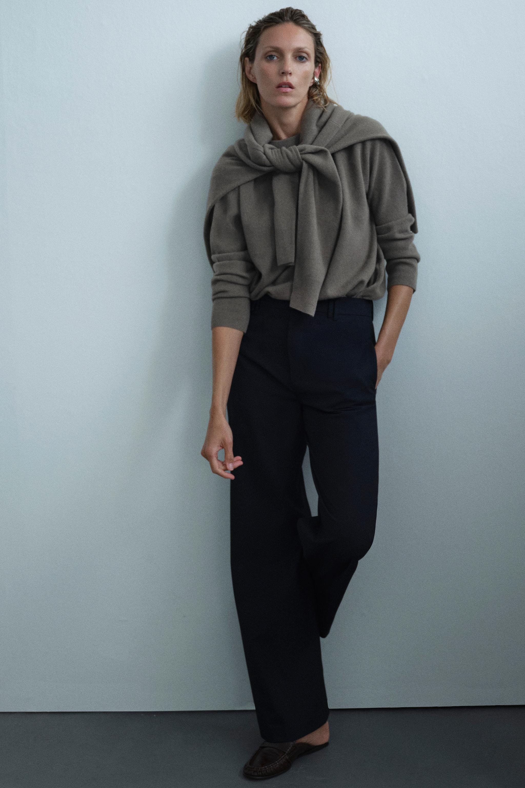PANTAL\u00d3N RAYA PLANCHADA ZW COLLECTION | Zara US
