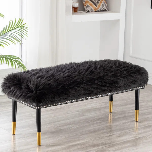 Faux Fur Bench | Wayfair North America