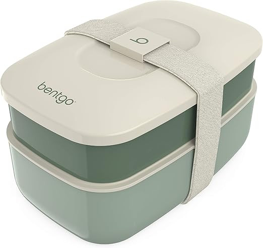 Bentgo Classic - All-in-One Stackable Bento Lunch Box Container - Modern Bento-Style Design Inclu... | Amazon (US)