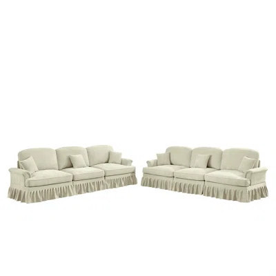 Sleeper Sofa Couch, Modular Sectional Chenille Deep Seat Cloud Sofa Couch With 3 Movable Ottomans | Wayfair North America