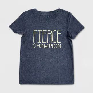 Toddler Boys' Short Sleeve Fierce Champion T-Shirt - Cat & Jack™ Black | Target