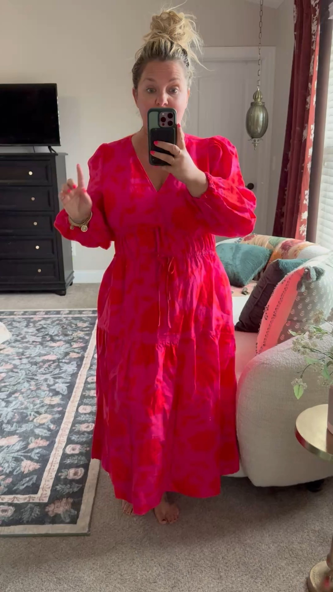 Correction: lots of sizes have been restocked for shipping! But you can also place your order on mine for in store pickup. 

Looooving this Kate spade x Target long sleeve floral maxi dress! True to size (I’m in my usual XL) but I’m 5’2” if you are taller than me, it will def be more of a midi length on you  

#LTKPetite #LTKPlusSize #LTKFindsUnder50