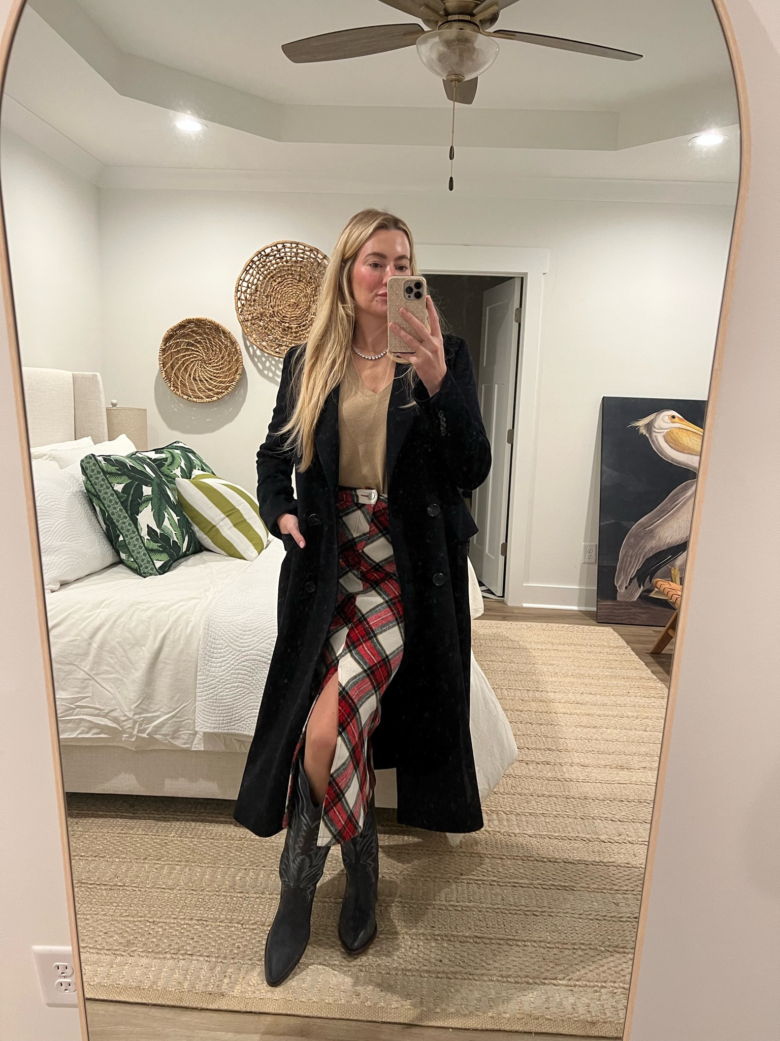 Cool weather dinner fit! Skirt is on major sale and I wear these boots twice a week! Definitely a good find!  #tecovas #vestique 

#LTKsalealert #LTKMostLoved #LTKshoecrush