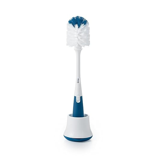 OXO Tot Bottle Brush with Nipple Cleaner and Stand, Navy | Amazon (US)