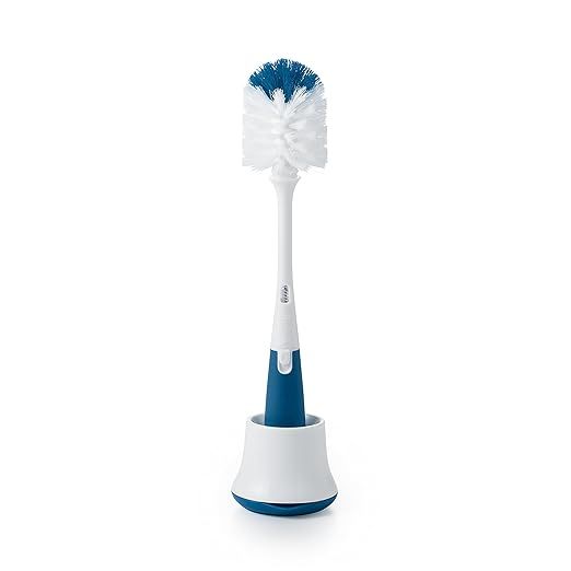 OXO Tot Bottle Brush with Nipple Cleaner and Stand, Navy | Amazon (US)