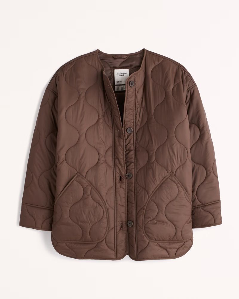 Women's Quilted Liner Jacket | Women's Coats & Jackets | Abercrombie.com | Abercrombie & Fitch (US)