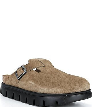 Birkenstock Papillio by Birkenstock Women's Boston Chunky Suede Platform Clogs -  7 | Dillard's