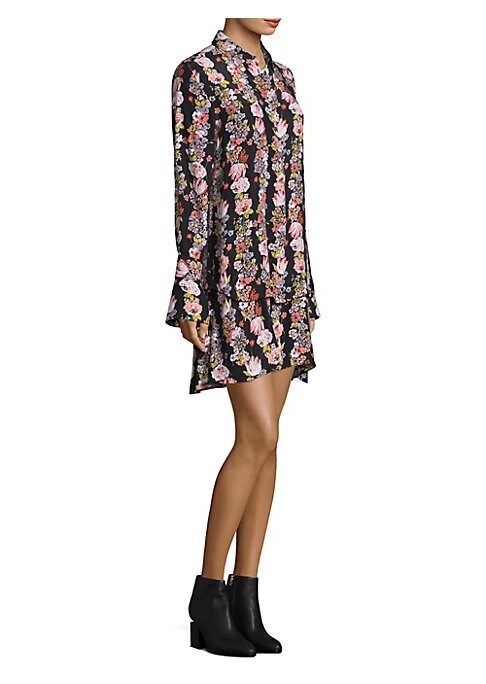 Daphne Silk Floral Shirt Dress | Saks Fifth Avenue