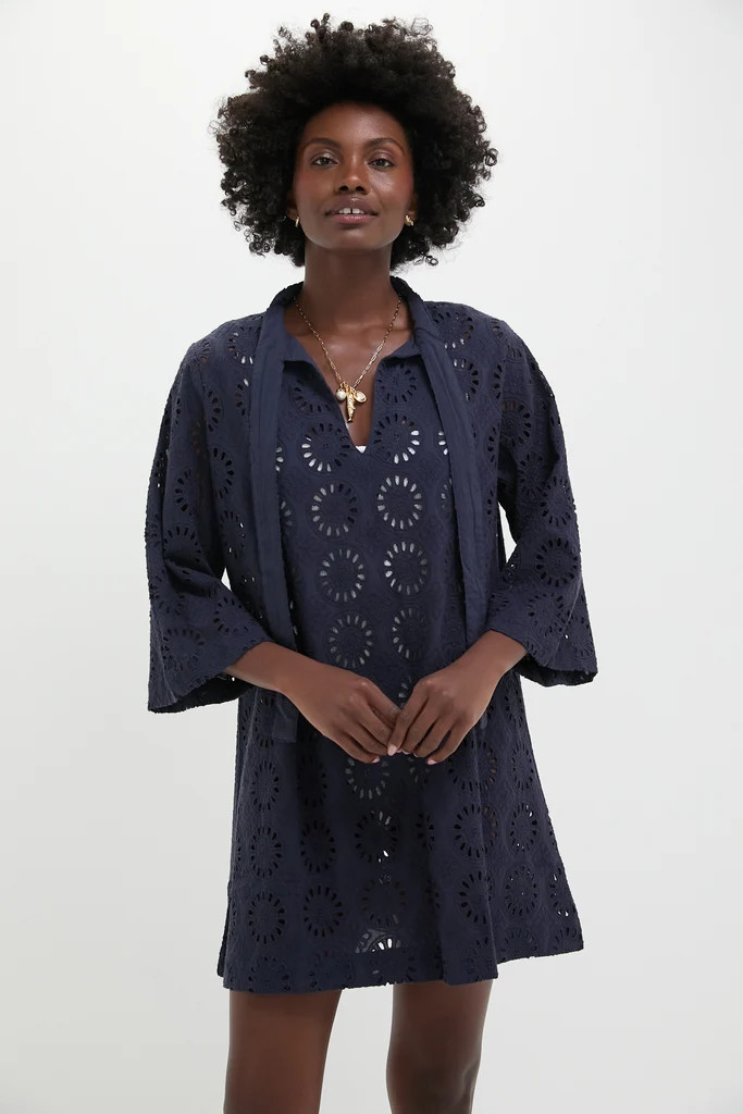 Navy Eyelet Marseille Coverup | Tuckernuck (US)