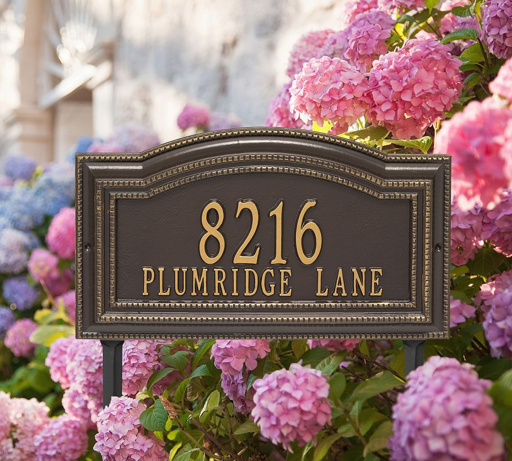 Arbor Grande Address Lawn Plaques | Pottery Barn (US)