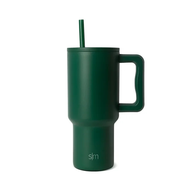 Simple Modern 30 fl oz Insulated Stainless Steel Trek Tumbler with Straw Lid | Deep Forest | Walmart (US)