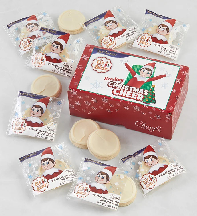 The Elf On The Shelf® Buttercream Frosted Cookies, Christmas Gifts by Cheryl's Cookies | Cheryl's