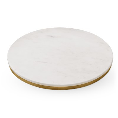 Marble & Brass Round Board | Williams-Sonoma