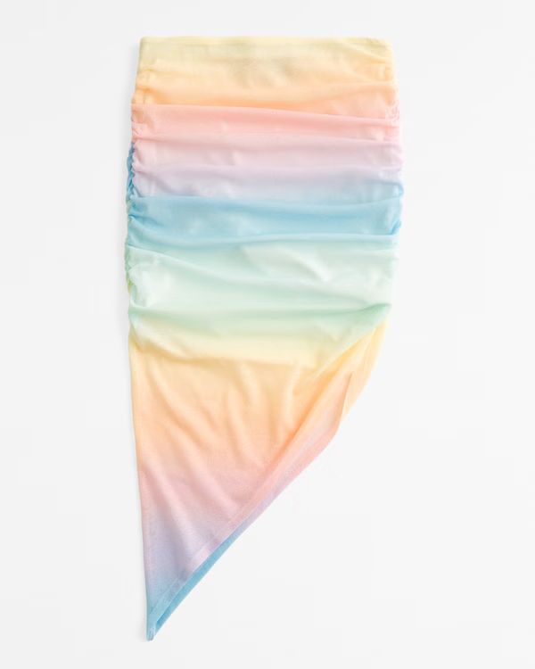 Pride Mesh Asymmetrical Midi Skirt | Abercrombie & Fitch (US)