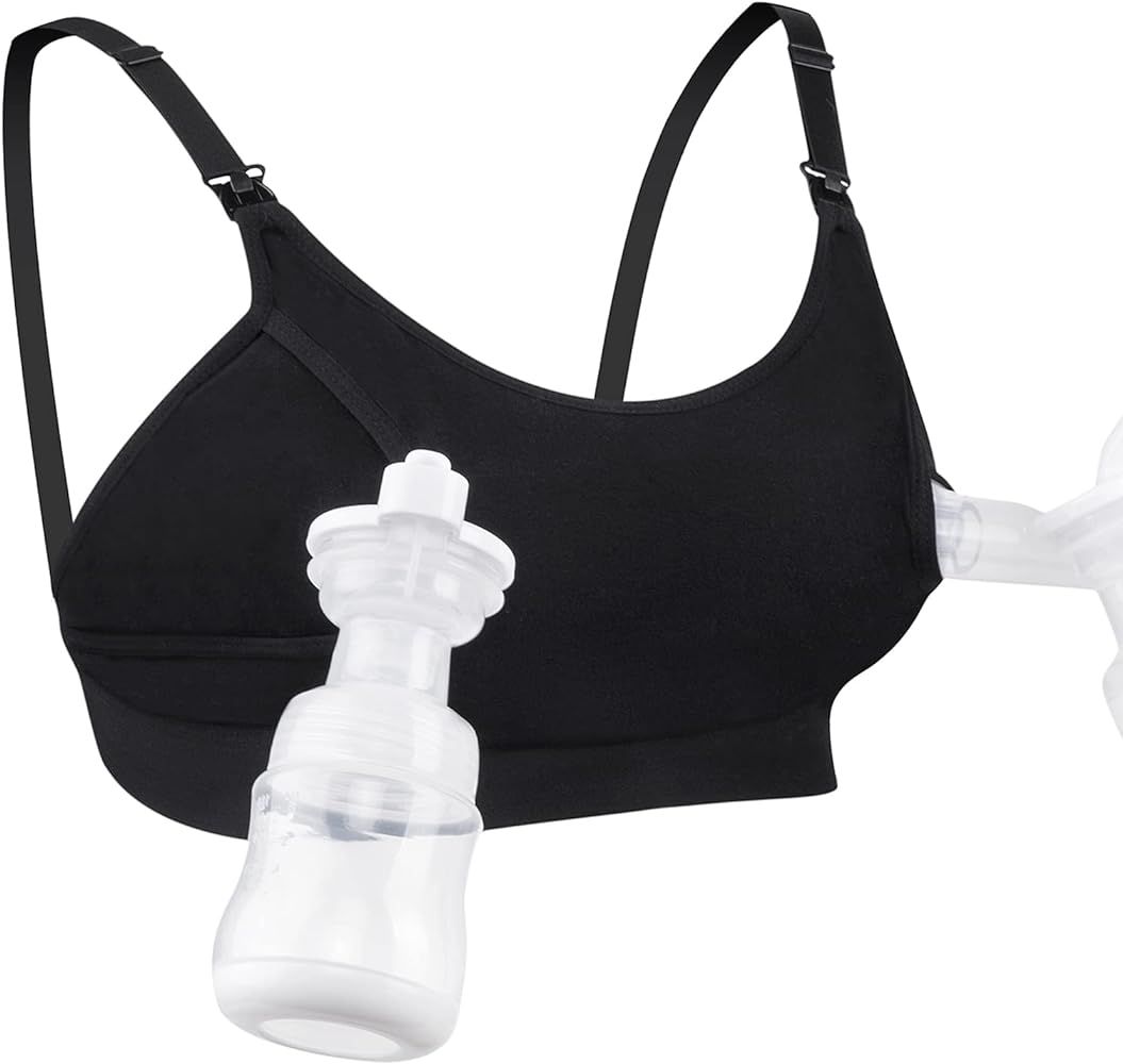 Momcozy Hands Free Pumping Bra, Adjustable Breast-Pumps Holding and Nursing Bra, Pumping & Nursin... | Amazon (US)