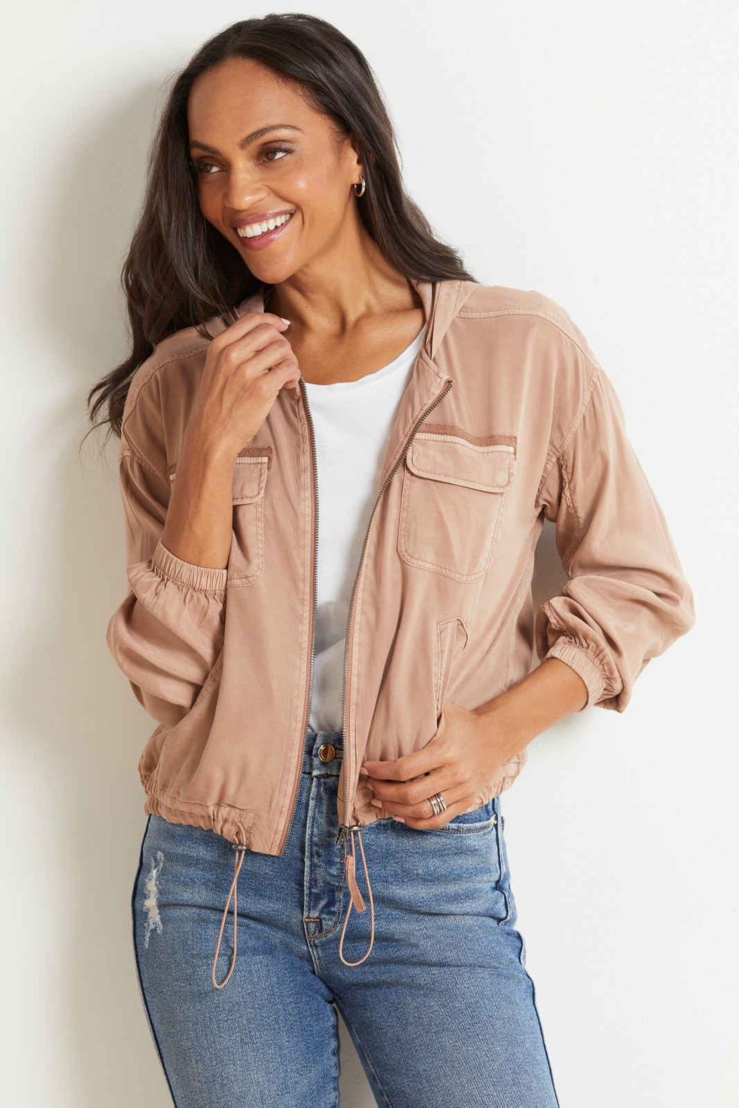 MARRAKECH Billie Utility Bomber Jacket | EVEREVE | Evereve