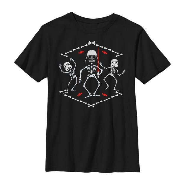 Boy's Star Wars Halloween Vader Skeleton Dance T-Shirt | Target