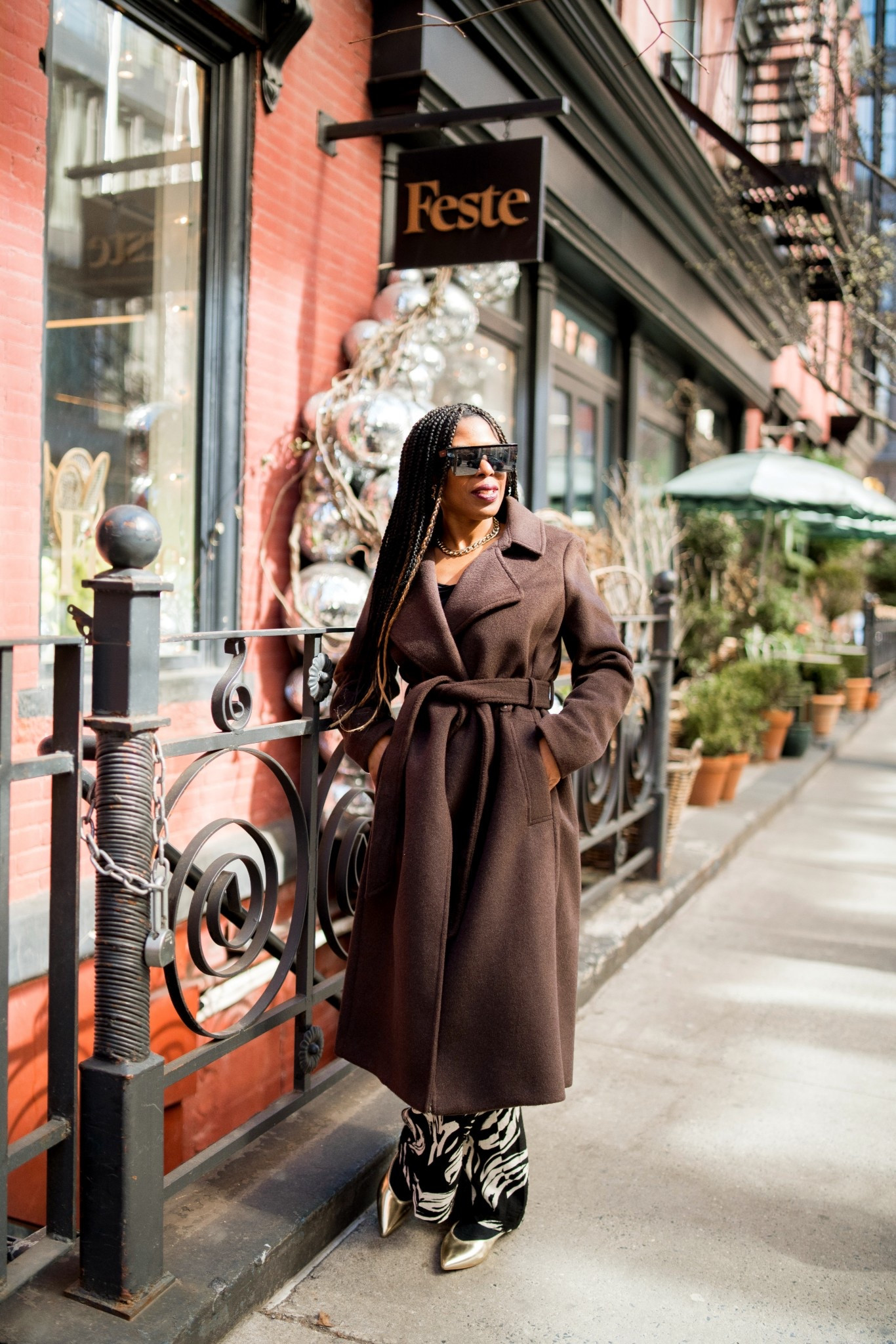 
New York was showing out this day — cold weather and all. The next day it was 75, then 80, then 70…. the weather really does whatever it wants.

Wore this to the Black Girl Art Show in Brooklyn and I loved how this look came together. Everything is linked if you want to shop.

#LTKSeasonal #LTKootd #LTKdayinmylife
