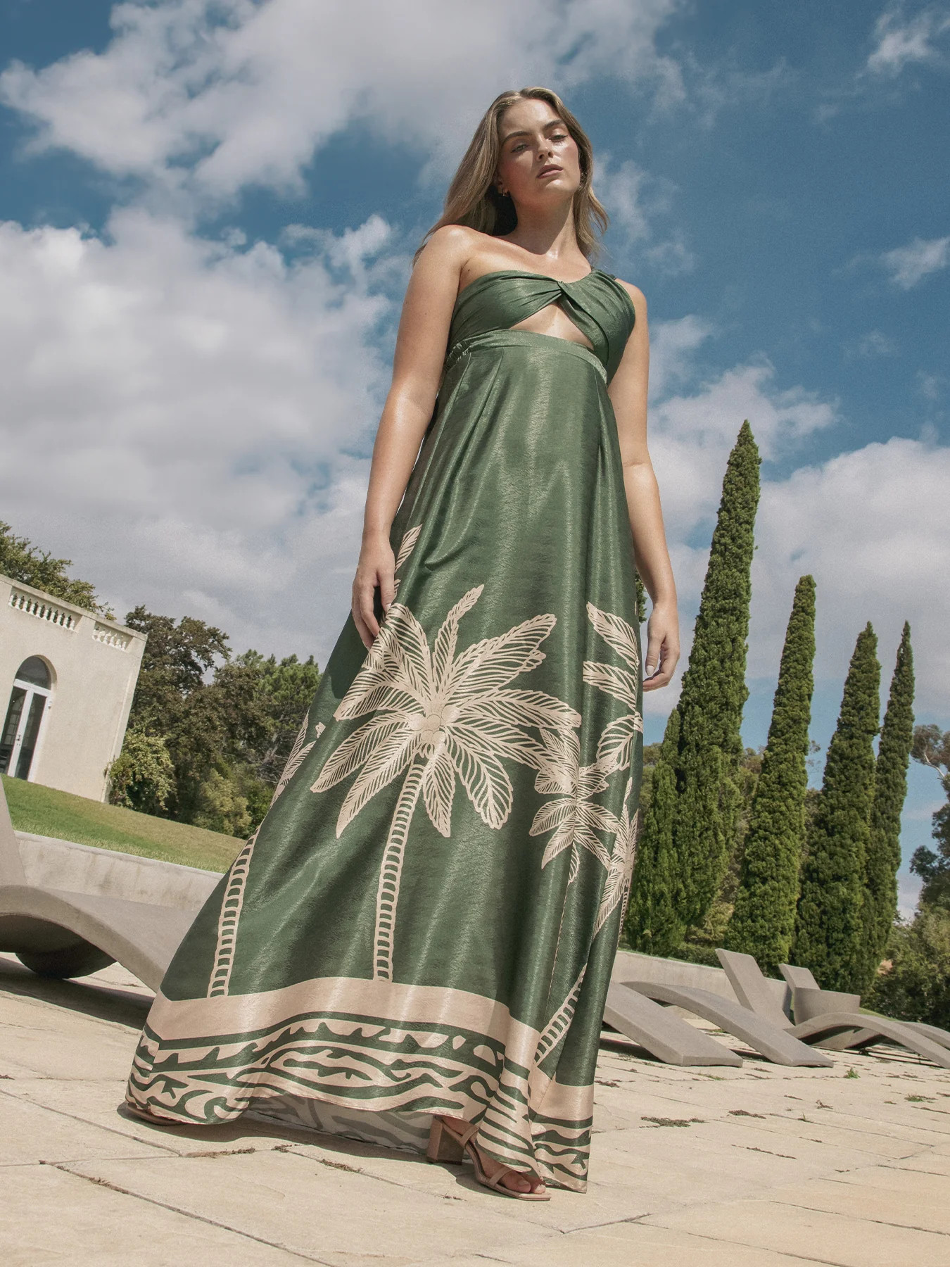 Dalia Dress - Coria Olive | Diarrablu