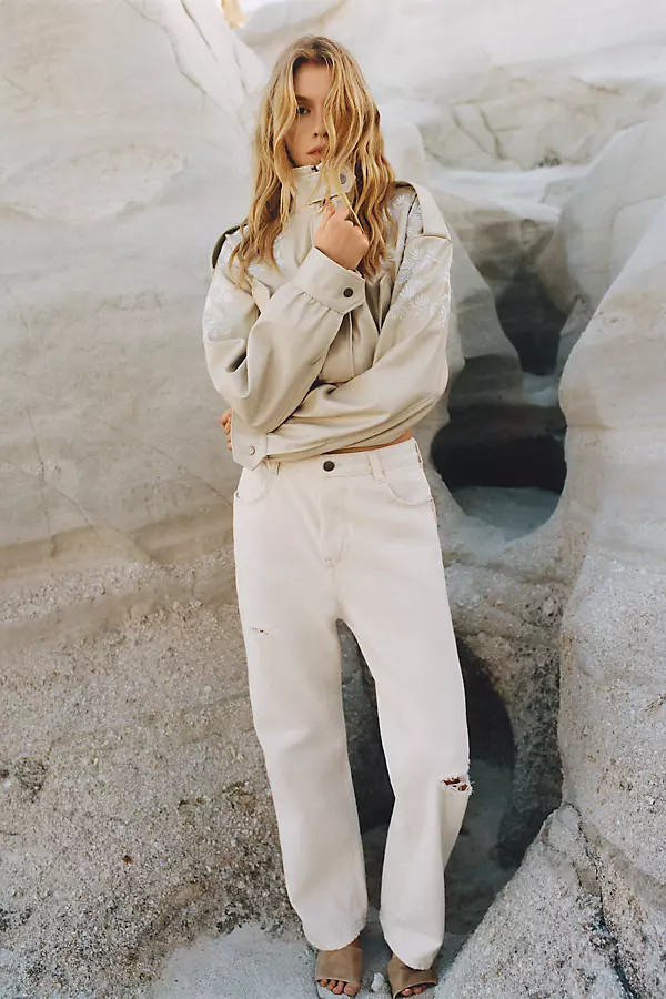 The Mila Mid-Rise Straight-Leg Jeans by Pilcro | Anthropologie (US)
