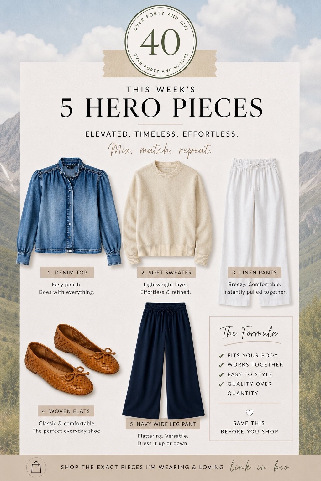 ✨Tap the bell, save and ❤️ for over 40 fashion, midlife style, midsize fashion and luxury looks for less. 

Most worn pieces spring to summer pieces 

👑"Helping you look good, feel good!" - Lindsey Denver

#LTKOver40 #LTKmomlife #LTKMidsize