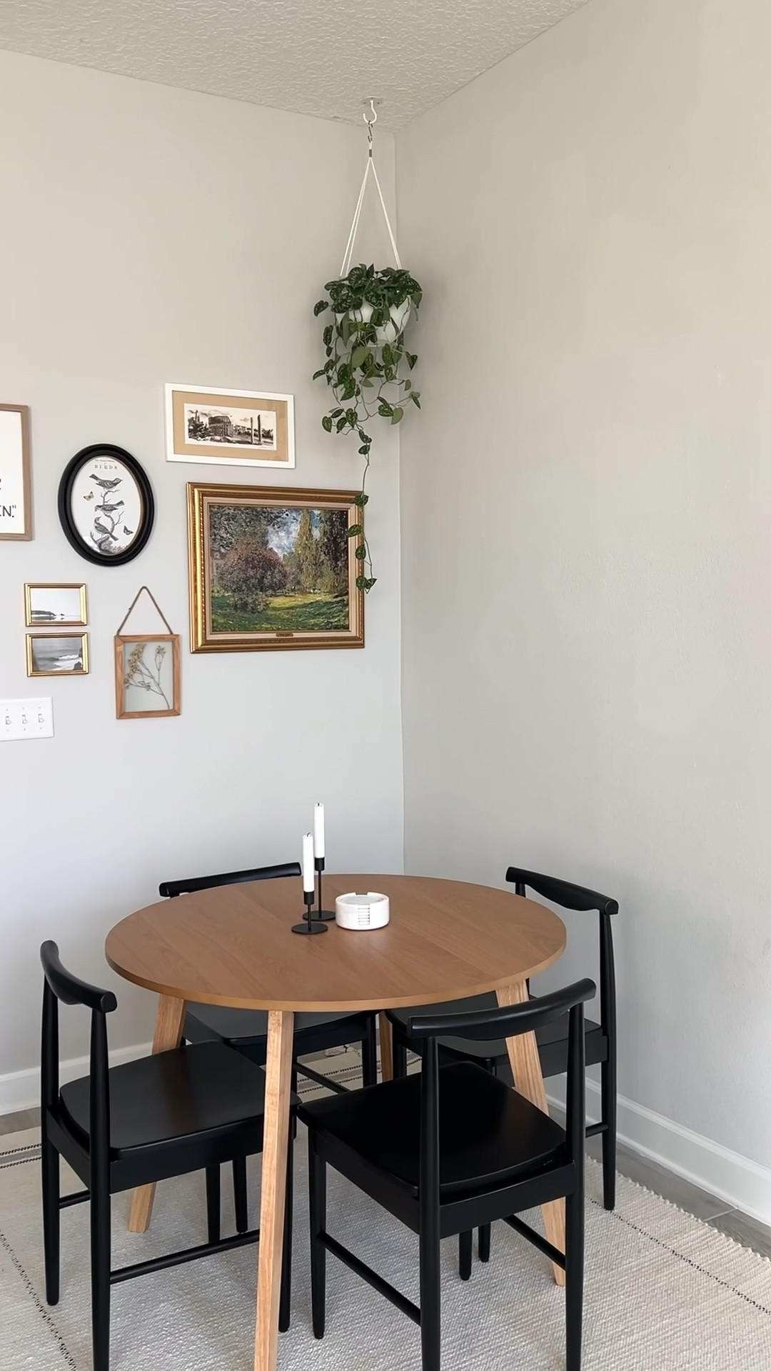 Finally found the perfect size table for our dining room! Exact rug is sold out so I linked one almost exact, just doesn’t have the stripe at the end! 

#LTKhome