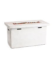 Concrete Look Rectangular Gas Fire Pit | TJ Maxx