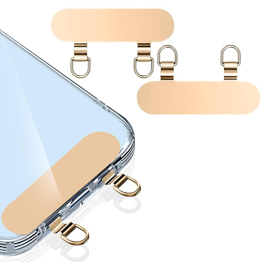 ZXZone 2 Way Metal Tab Tether, Upgraded Double Buckle Hole Ring Cell Lanyard Patch, Phone Strap R... | Amazon (US)