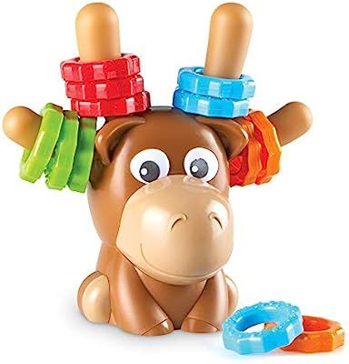 Learning Resources Max The Fine Motor Moose, Fine Motor Toy for Toddlers, Ages 2months +, Multi | Amazon (US)