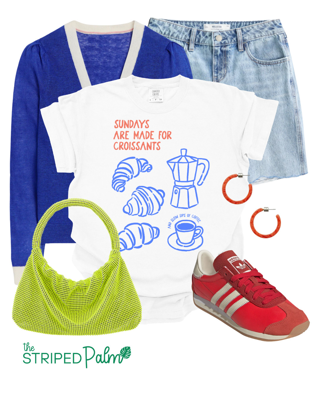 Soft, buttery mornings start here 🍴☕️ This playful tee features hand-drawn croissants, a moka pot, and a cozy coffee cup with the sweet reminder: Sundays are made for croissants. Perfect for brunch lovers, Paris daydreamers, and slow-sippin’ souls. 

 

#LTKSummerEdit #LTKU #LTKOver40