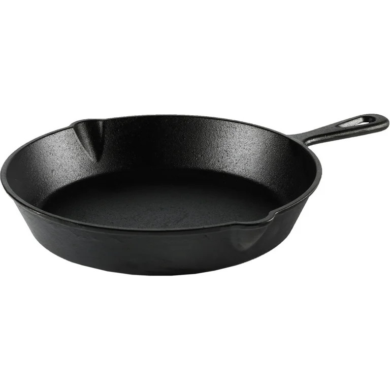 Ozark Trail 10.5 inch Pre-Seasoned Cast Iron Skillet with Handle | Walmart (US)