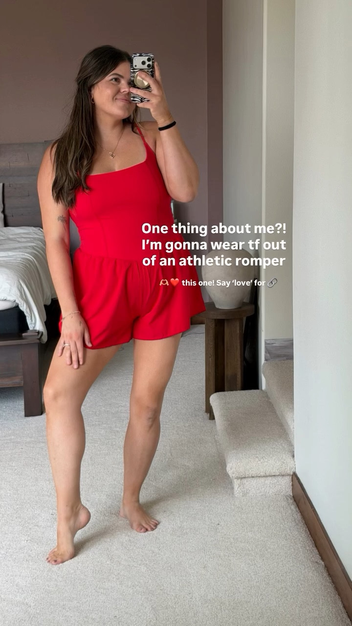 One thing about me?! I’m gonna wear tf out of an athletic romper 🫶🏼❤️ this one! Say ‘love’ for 🔗