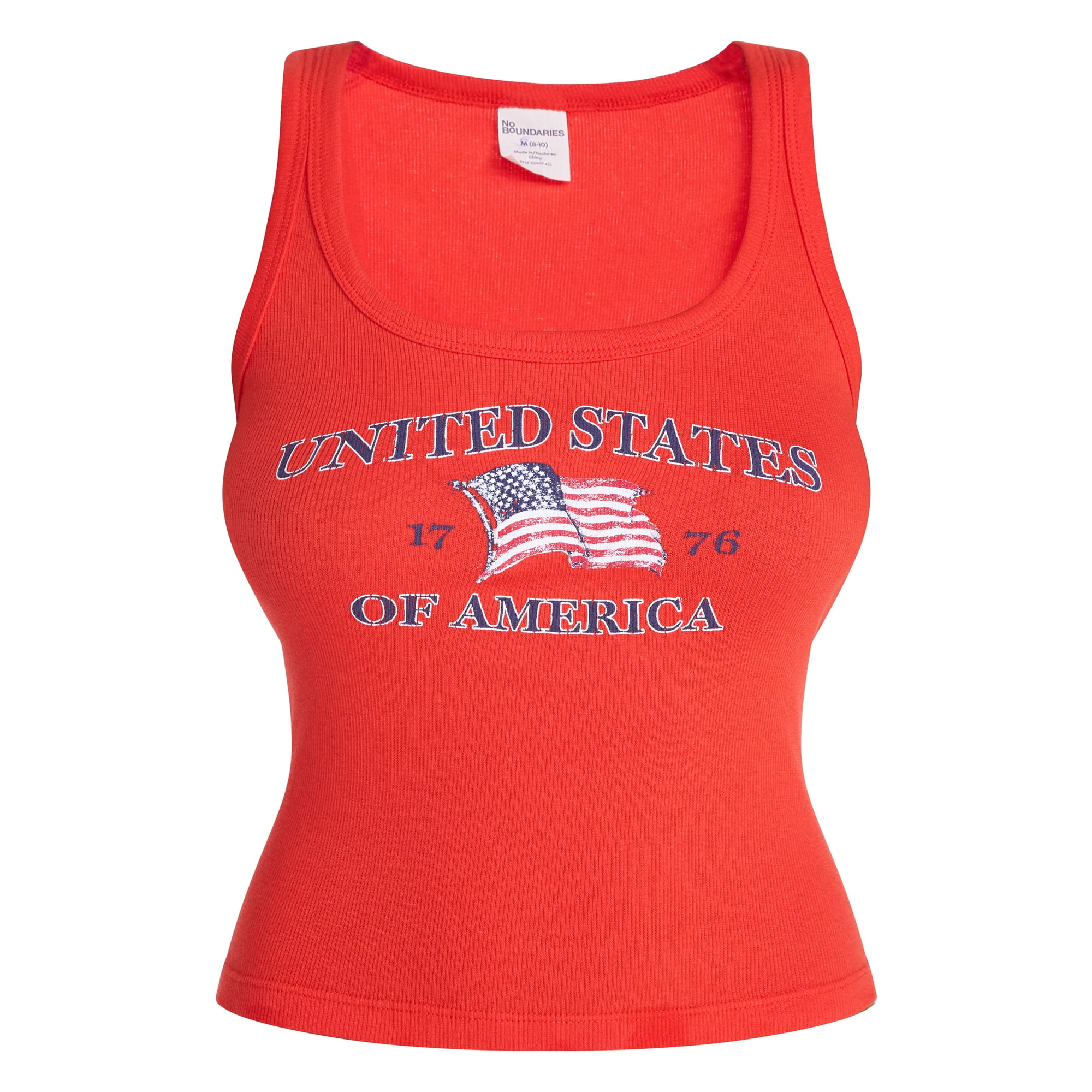 No Boundaries Americana Graphic Tank Top, Women's XXS-XXL | Walmart (US)