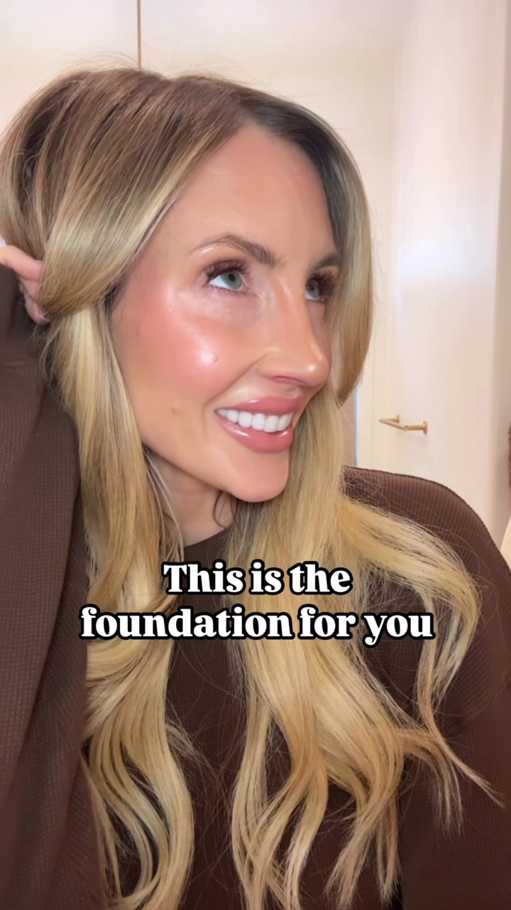 If any of this sounds familiar, I found our perfect foundation. It gives the prettiest glowy finish and makes my skin look insanely radiant — it’s unreal. It also has SPF, which is a huge bonus. It’s definitely a little bit of a splurge, but it truly gives that “your skin but better” look. I use the shade Tawny!

Foundation - Tawny
Concealer - Sugar Biscuit,
Blush - Just Peachy,
Lip liner - wherever walnut, 
CTZN gloss - Fez
Lawless Gloss - Daisy Pink
Bronzer - shade 2 and 3

#LTKBeauty #LTKGiftGuide #LTKgrwm
