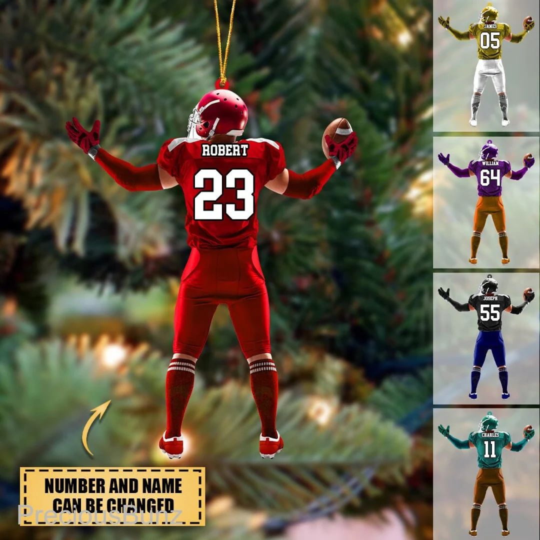 Personalized Football Players Ornament-american Football - Etsy | Etsy (US)